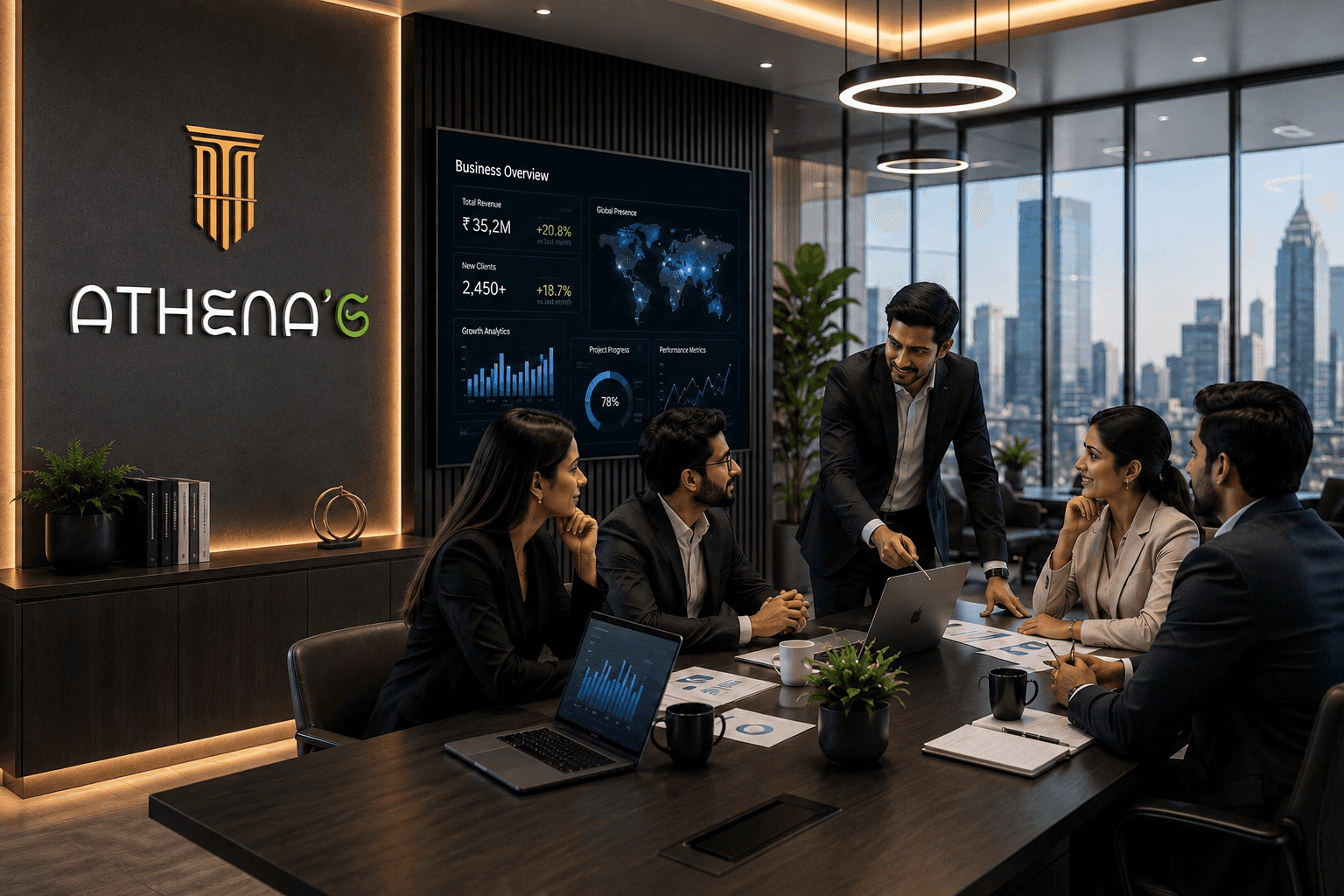 Athena Solutions business support workspace