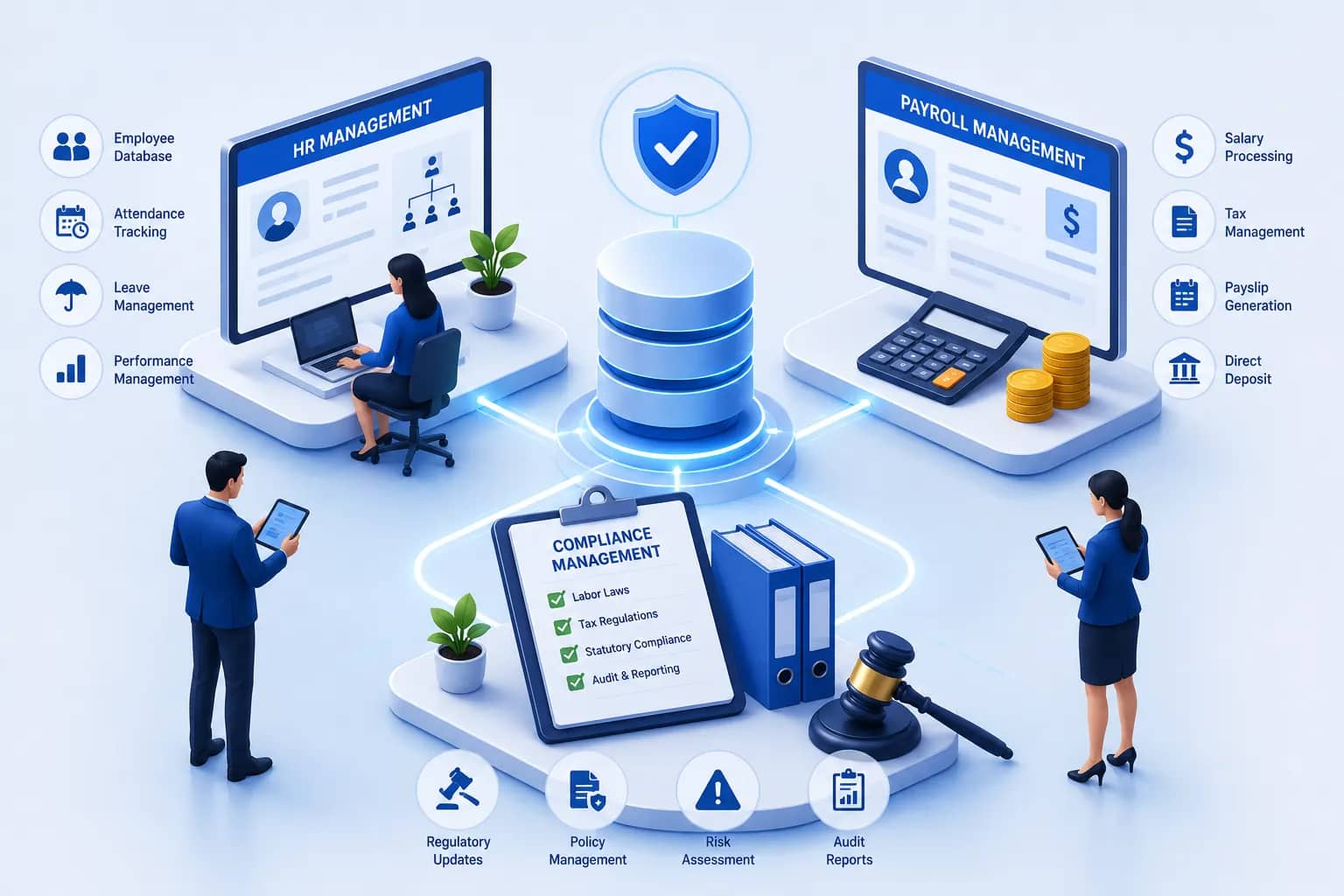 Benefits of Integrated HR, Payroll and Compliance Systems